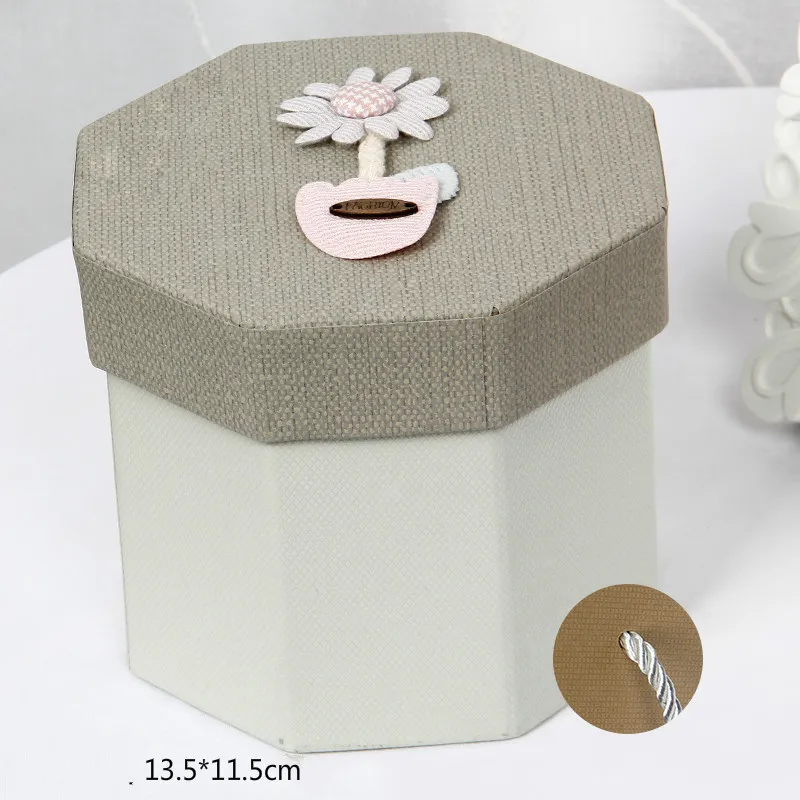 Круглый цветок коробка для вещей с ручкой Hug ведро цветочный букет розовая коробка цветочный День Святого Валентина Свадебная подарочная