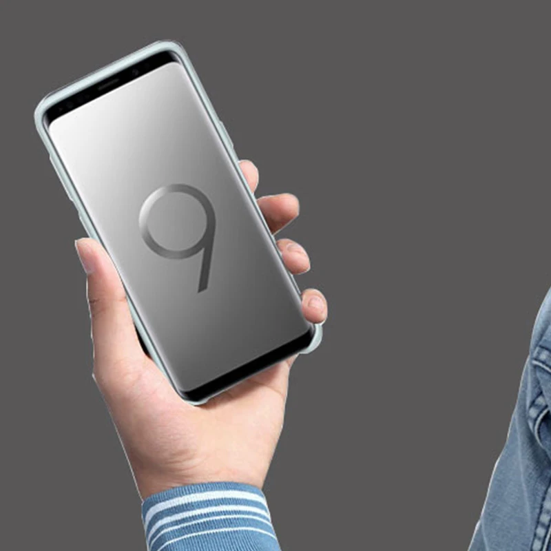 Силиконовый чехол для Samsung S9 S 9 Plus 100% оригинальная задняя крышка 360 роскошный