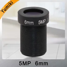 Yumiki 5,0 Megpixel M12 MTV 6 мм 5MP HD CCTV камера объектив IR HD камера безопасности Объектив фиксированная диафрагма
