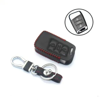 

STYO Car Leather Smart Key Cover Case Protector for VW Passat B8 2017