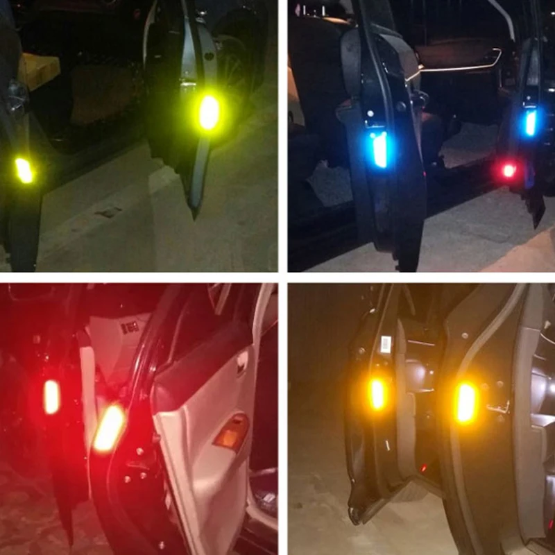 Флуоресцентные автомобильные светоотражающие полосы Предупреждение ющие наклейки для Lada granta vesta kalina priora niva xray largus Opel Astra H G J zafira