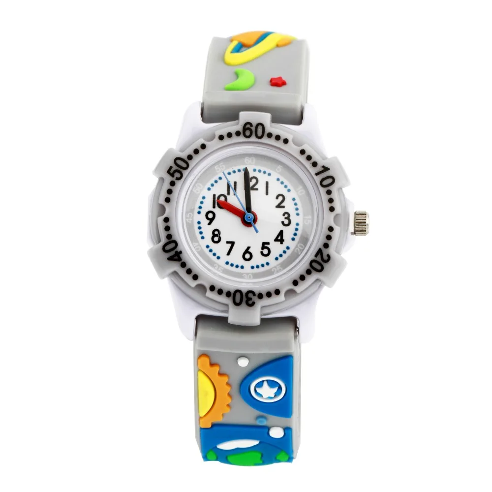 Moon Space Watch 3D Plastic Digital Watch Waterproof plastic shell
