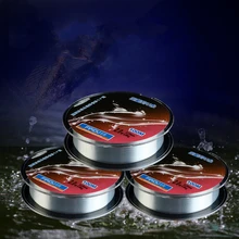 Большая степень натяжения высокопрочная рыболовная леска 100 м нейлоновая рыболовная приманка прочная рыболовная нить против укуса рыбы 3 шт./партия