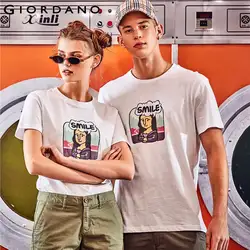 Giordano Men T Shirt Women BOBO Series 100% Cotton Graphic Printed Couple Design Brand Fashion Ribbed O Neck Summer Tees Giordano Men T Shirt Women BOBO Series 100% Cotton Graphic Printed Couple Design Brand Fashion Ribbed O Neck Summer Tees