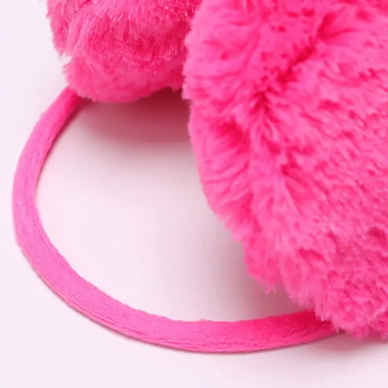 Ancient Egypt Abstract Black Cat Pattern Winter Earmuffs Ear Warmers Faux Fur Foldable Plush Outdoor Gift