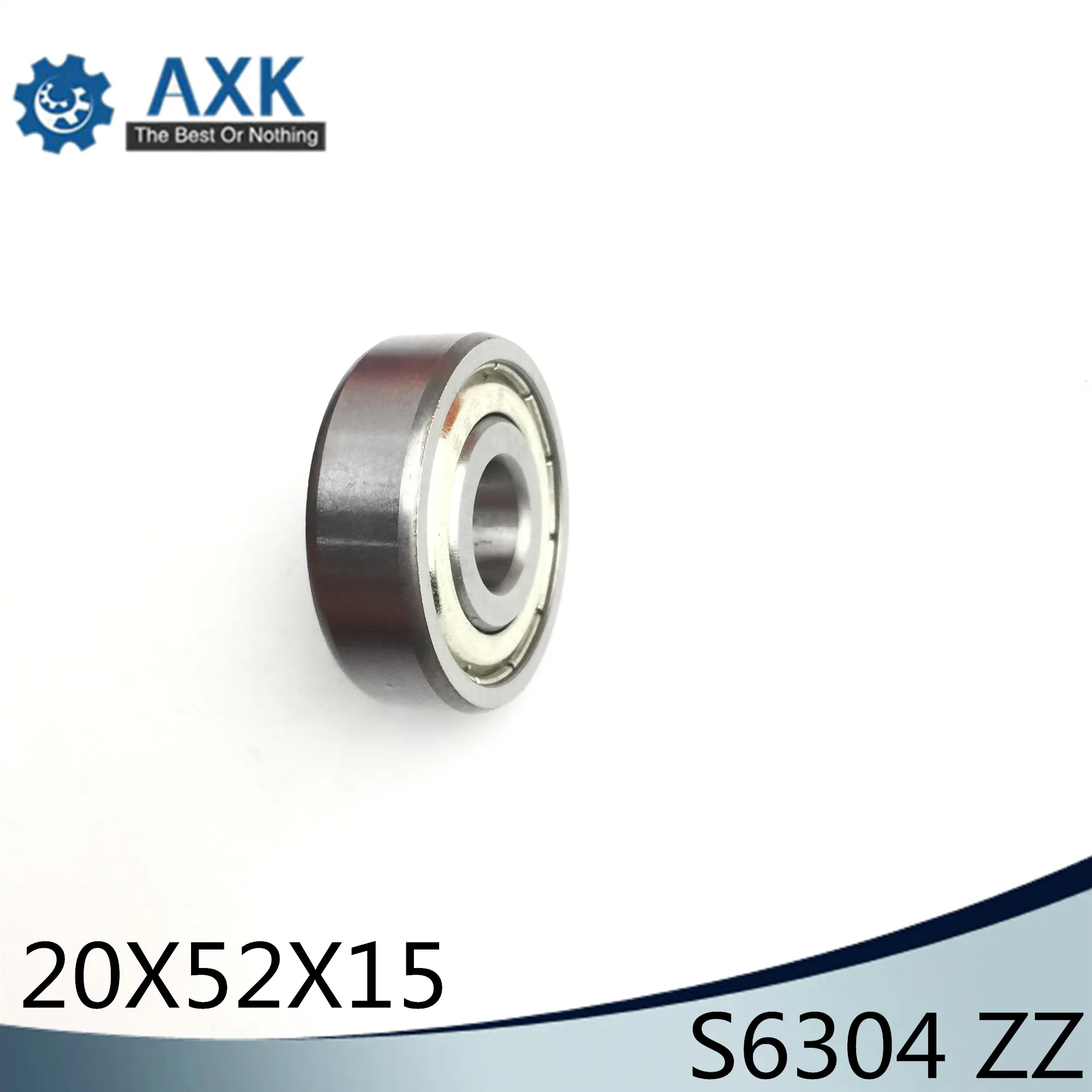 S6304ZZ подшипник 20*52*15 мм (2 шт.) ABEC 1 S6304 Z ZZ S 6304 440C шарикоподшипники из нержавеющей
