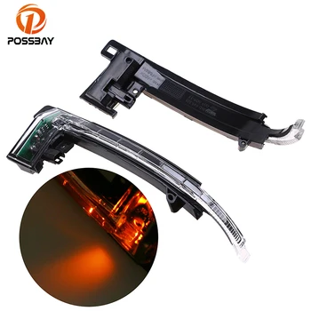 

POSSBAY Car Styling Side Mirror Turn Signal Lights Rear View Mirror Front LED Yellow Lamps for Audi Q3 2013 2014 2015 2016