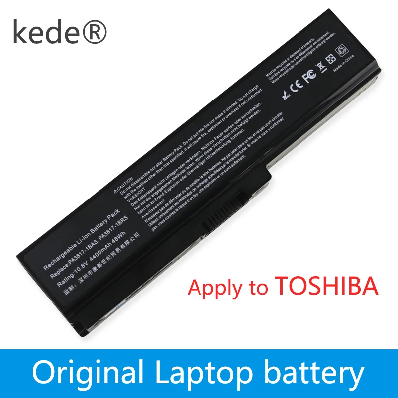Оригинальный аккумулятор kede для ноутбука TOSHIBA L630 L650 L645 L655 L600 L700 L730 L735 L740 L745 L750