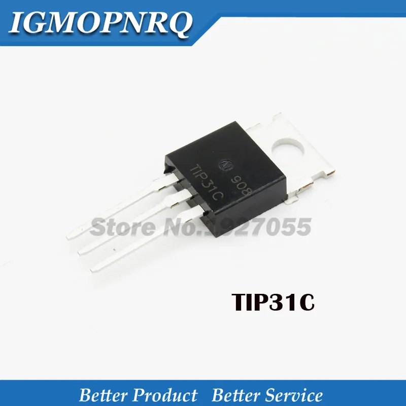 10 шт. TIP31C TO220 TIP31 TO 220 NPN darlton 3 a100v 65 w|Интегральные схемы| |