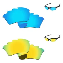 24 K золотой и голубой лед 2 пары Поляризованные Сменные линзы для полукуртки XLJ солнцезащитные очки с отверстиями рамка UVA и UVB Защита