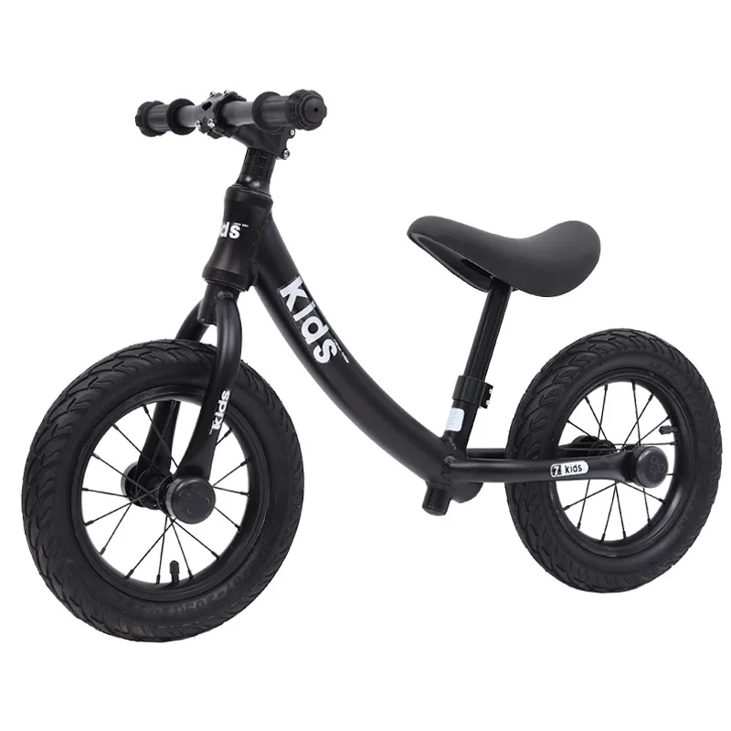 Perfect New Push Balance Bike Kids Riding Bicycle Ages 2-6 No-Pedal Learn To Ride Banana Pre Bike With Aluminum Body Pneumatic Tire 4