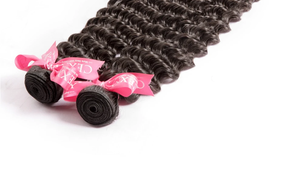 Top CEXXY Brazilian Virgin Hair Deep Wave 4 Bundles/Lot Human Hair Bundles Natural Color Free Shipping 4