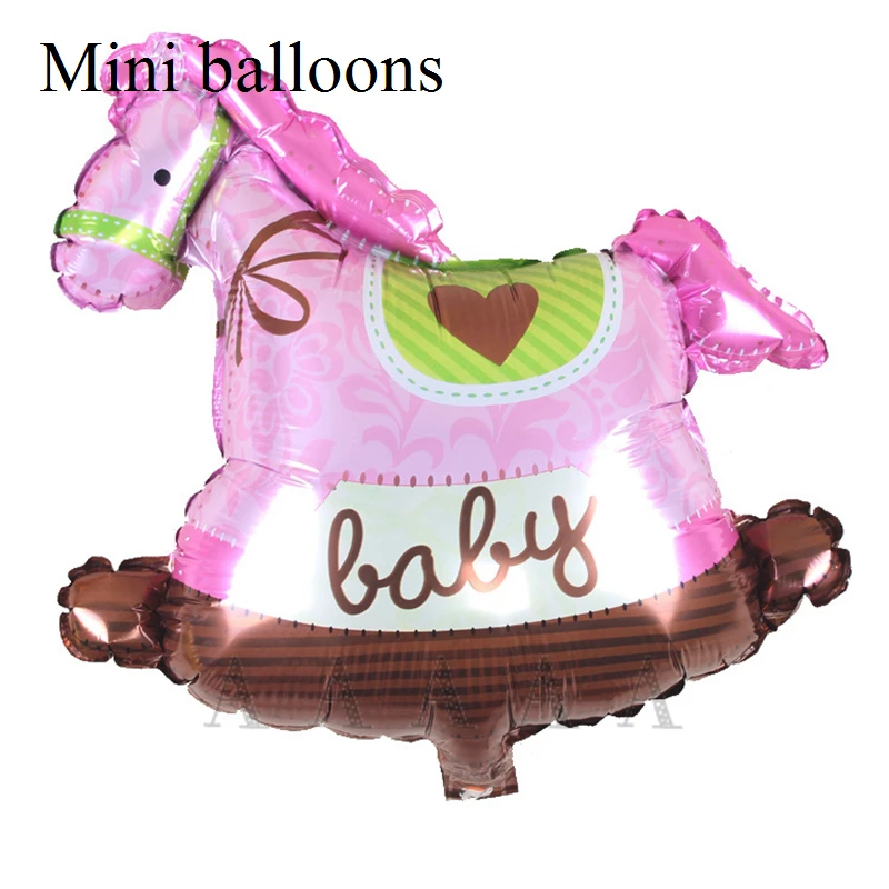 5pcs/lot mini horse balloons red baby Trojan horse air balloons for