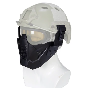 

Mesh Tactical Mask Airsoft Military Mask Hunting Games Face Mask Protective Paintball CS Fast Helmet Mask Tactical Equipment