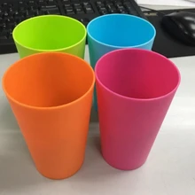 2 шт./компл. чашки и блюдца цветные промывки креативные цветные чашки карамельных цветов рекламные подарки бытовые пластиковые чашки 810085