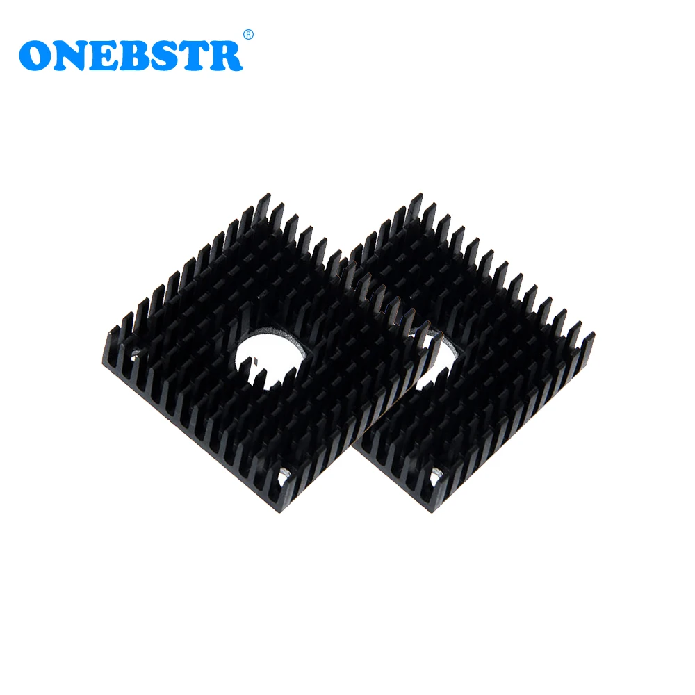 

2Pcs/lot 40x40x11mm heatsink For MK7/MK8 3D printer extruder heat sink Makerbot Fitting Aluminum Anode Black