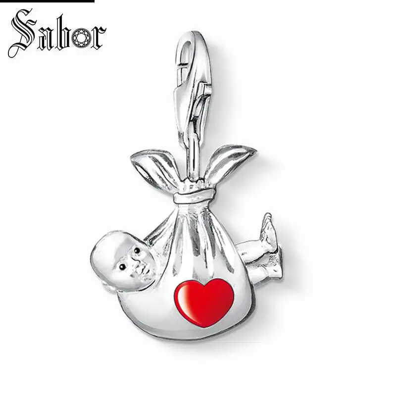 

thomas Baby Bag Charm Pendant,2019 Jewelry For Women Girls,Classic Fashion Gift 925 Sterling Silver Fit Bracelet charms