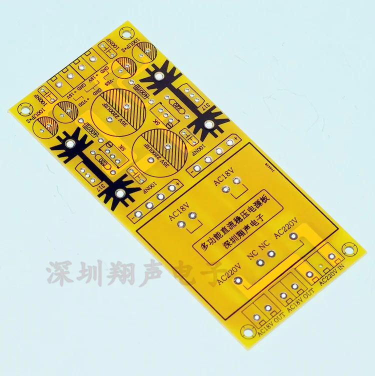 LM317 регулируемый выпрямитель фильтр блок питания AC 220V вход выход DC 1,25 V-25 V/AC18V выход для усилителя предусилителя