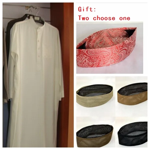Распродажа супер качество импортируется из Южной Кореи материал исламский jibbah мусульманский кафтан арабский халаты мужские арабский Тауб
