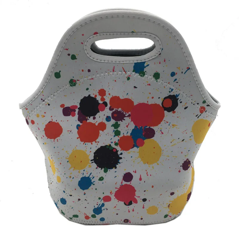 

Thermal Insulated 3d print Neoprene Lunch Bag for Women Kids Lunch bags Cooler Insulation Lunch Box food bag