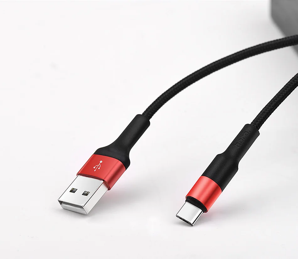 HOCO USB C кабель для samsung S9 S8 2A usb type C Быстрая зарядка кабель для Xiaomi Mi 8 A1 huawei Синхронизация данных USBC Шнур зарядное устройство Tipe C