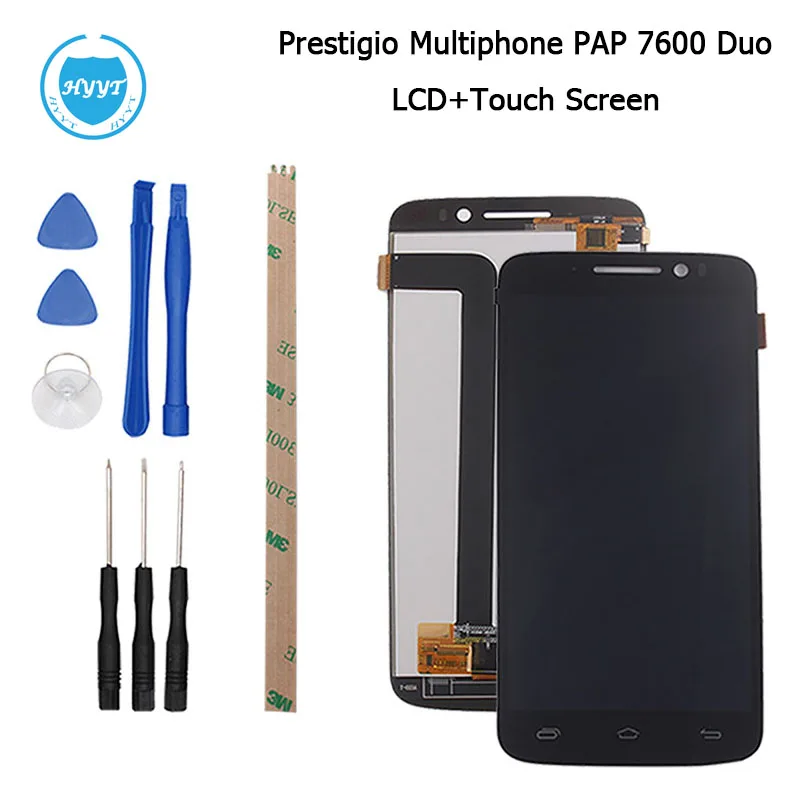 imágenes para Para Prestigio Multiphone PAP 7600 Duo Pantalla LCD + Touch Asamblea de Pantalla Original 6 pulgadas Piezas de Reparación de Reemplazo + Herramientas + adhesivo imágenes para Para Prestigio Multiphone PAP 7600 Duo Pantalla LCD + Touch Asamblea de Pantalla Original 6 pulgadas Piezas de Reparación de Reemplazo + Herramientas + adhesivo