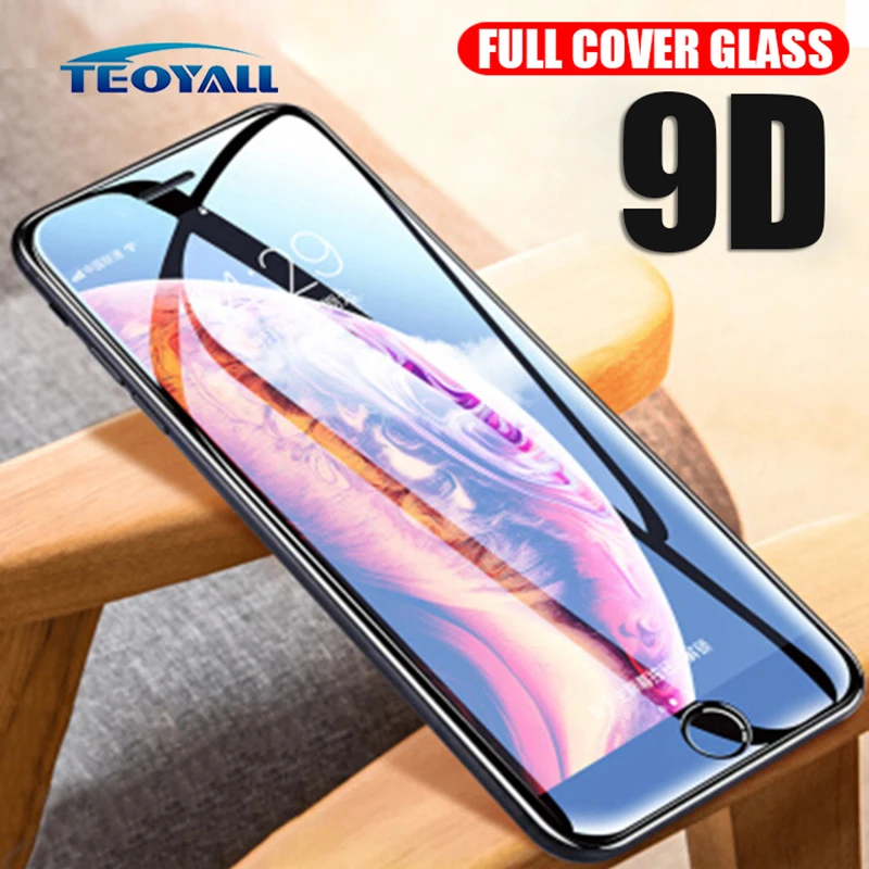 

9D Curved Edge Protective Glass for iPhone 7 8 Plus Tempered Glass Screen Protector on the for iPhone7 8 Full Cover Protect Film