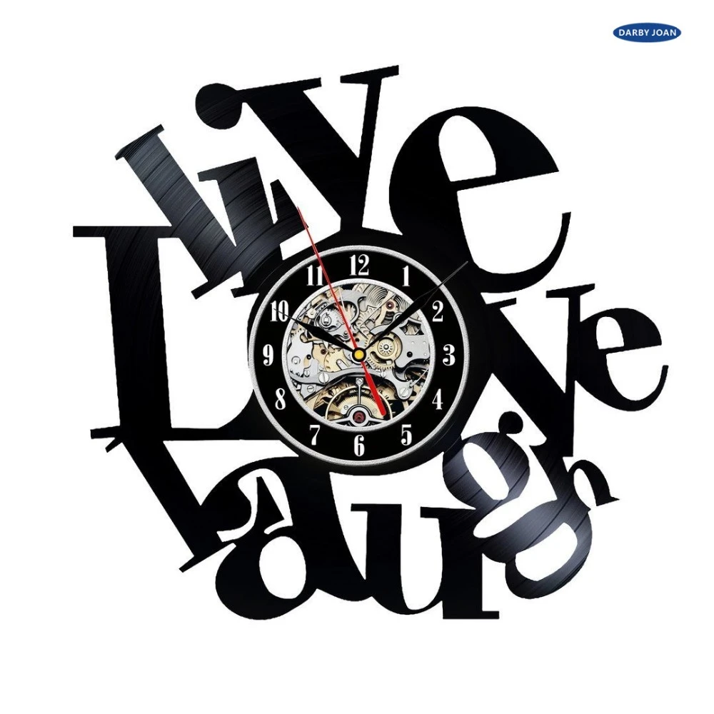 Live Love Laugh Vintage Vinyl Record Clock For Bedroom Saat Wall Clock Saat Alarm Clock Reloj Large Wall Clock Duvar Saati Vinyl Record Clock Large Wall Clockrecord Clock Aliexpress