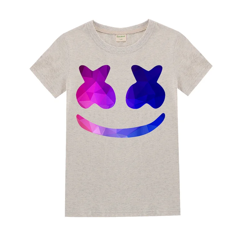 

Marshmello Dj Music Print Cotton T-shirt for Boy 2019 Children T-shirts Top Casual Short Sleeve T Shirt fashion shirt