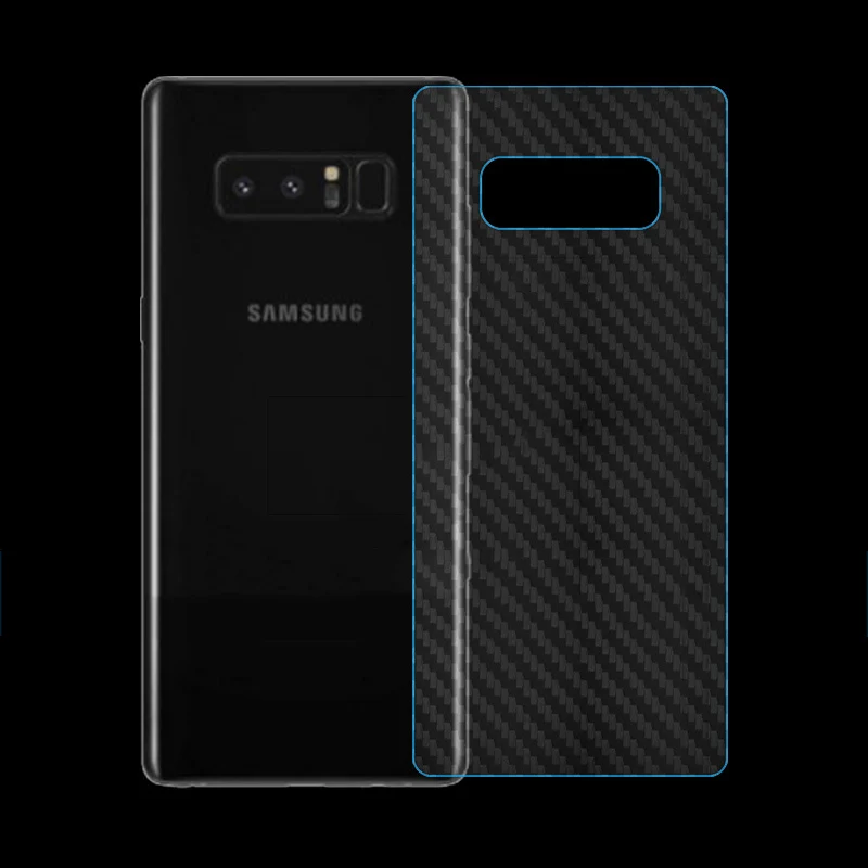 GXE 2 шт. задняя пленка для Samsung Galaxy Note 8 3D прозрачная защитная из углеродного