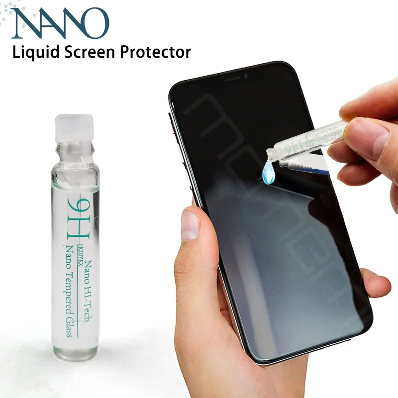Nano Liquid Screen Protector Tempered Glass For iPhone X XS 7 8