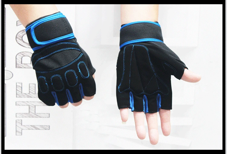 Half-fingered Gloves For Men Bracers Breathable Durable Fitness Mitts Non-slip Outdoor Sports Sunscreen Wrist Gloves Men