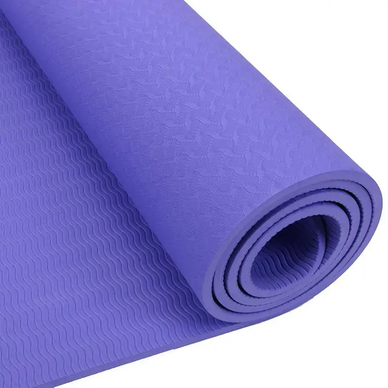 1830*610*6mm Yoga Mat Flat Anti-slip Support Fitness Mats for Beginner Multifunctional TPE Environmental Protection Odorless A