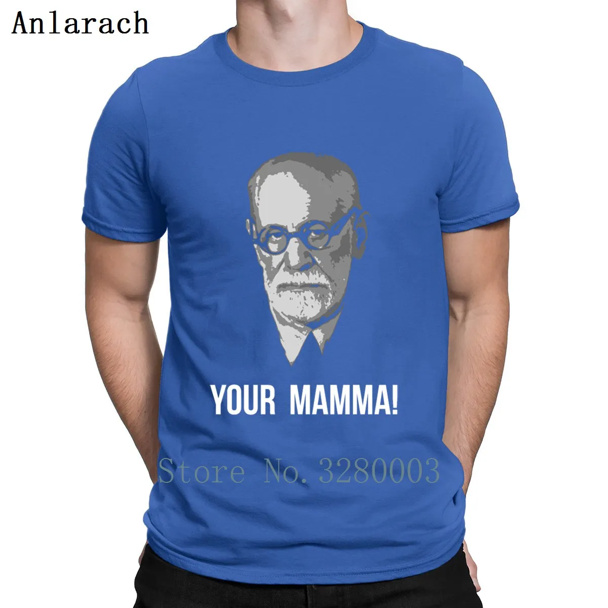 Футболка с надписью Your Mamma Freud весенне осенняя футболка защитой от морщин крутая