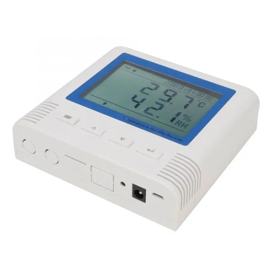 LCD Display-2 Temperature and Humidity Recorder Usb Large Screen Wide Viewing Angle