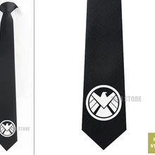 S.h.i.e.l щит символ Мужской Жаккардовый тканый облегающий узкий 2," галстук 6 см Галстук Свадебная вечеринка галстук для жениха запонки LK010M