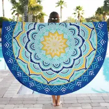 Круглый хиппи кисточкой пляж Гобелен Мандала бросить Полотенца Коврик для йоги Богемное 3qw0601