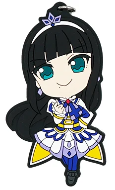 Love Live Lovelive Sunshine Aqours аниме Yoshiko Hanamaru You Dia Ruby Riko Kanan Mari на Радужном ремешке резиновый брелок - Цвет: 04 Kurosawa Dia