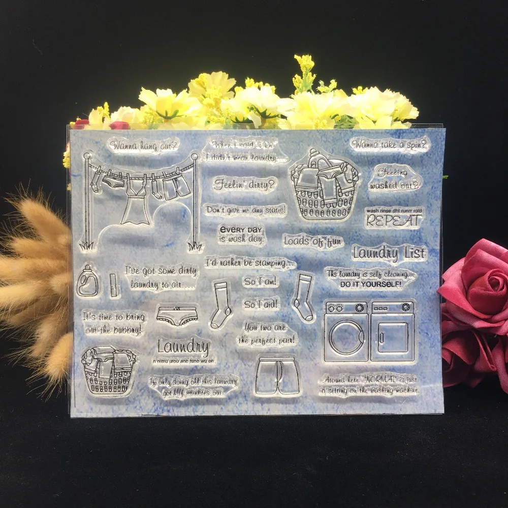 

Washing Machine/Household/Ordinary Transparent Stamp/Scrapbook Transparent Silicone Rubber DIY Album Decorated Clear Stamps A136