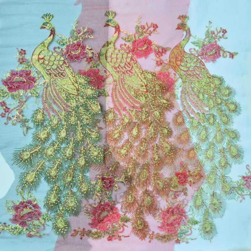 DIY Peacock Flower Sequins Embroidered Patches for Clothes Applique Embroidery Flower Patch Wedding Dress Sewing Trim Garment Decor for Clothing DIY Peacock Flower Sequins Embroidered Patches for Clothes Applique Embroidery Flower Patch Wedding Dress Sewing Trim Garment Decor for Clothing