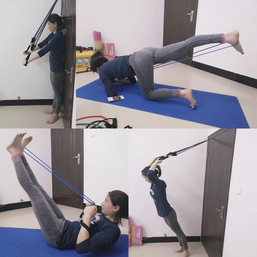 Portable Multifunctional Rally Pull Rope Muscle Training Resistance