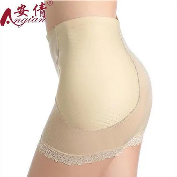 

An Qian Brand Sexy Lady Black Skin Color Seamless Lace Underwear Plus Size Women Butt Hip Up Padded Enhancer Shaper Panties 6XL