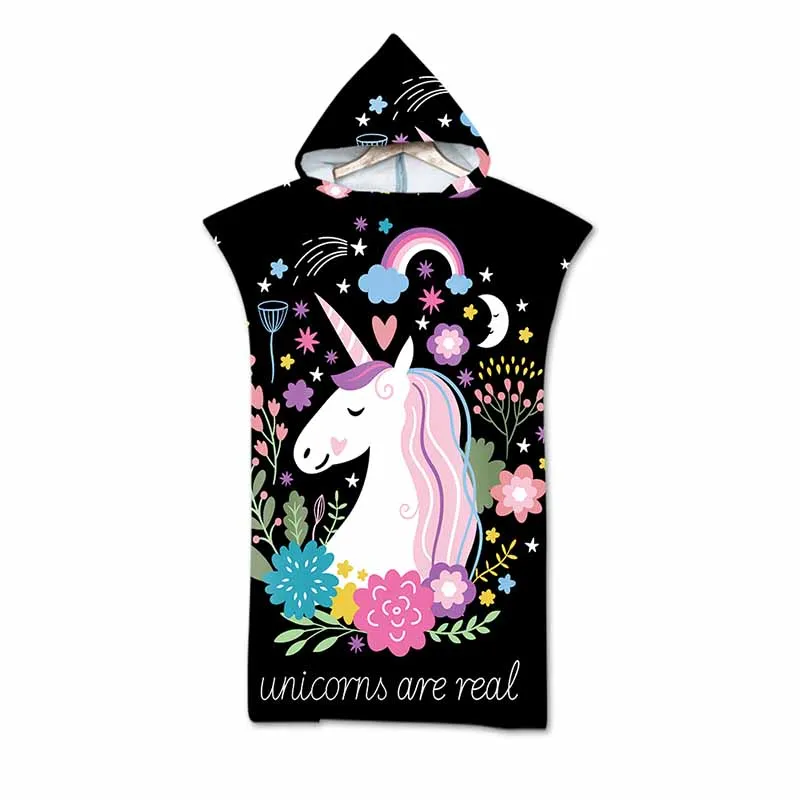 unicorn towel hooded