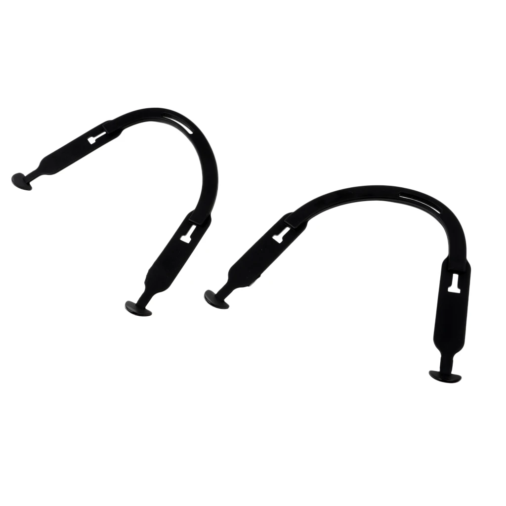 Set of 2 Ice Hockey Replacement Ear Loops Ear Slings Black Hockey Helmet Ear Loops Pair 