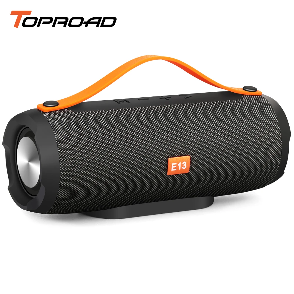 Bluetooth Колонка TOPROAD портативная 10 Вт с поддержкой TF карт и FM радио|Портативные