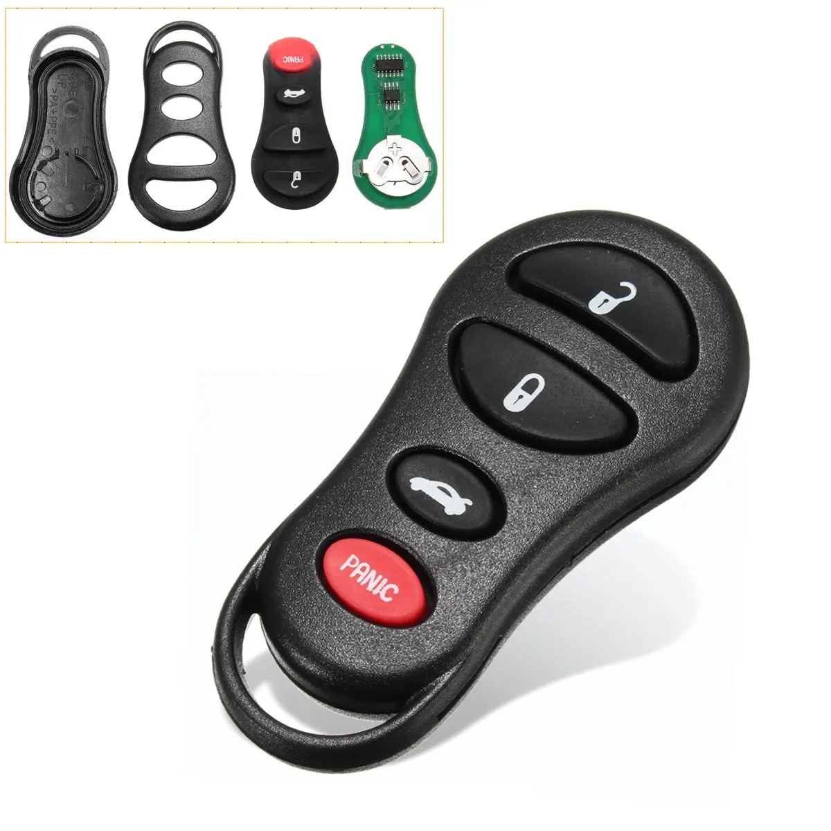 3+1 Button 315mhz Entry Remote Car Key Fob for Jeep for Dodge Chrysle 04602260AC AD AF ABin Car