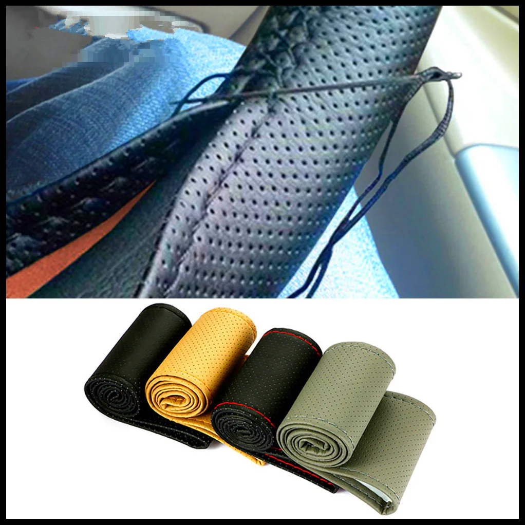 

Car Braid Wheel Steering Cover Thread 38cm for Toyota 4Runner Sienna Sequoia Prius GR Camry i-TRIL COASTER highlander