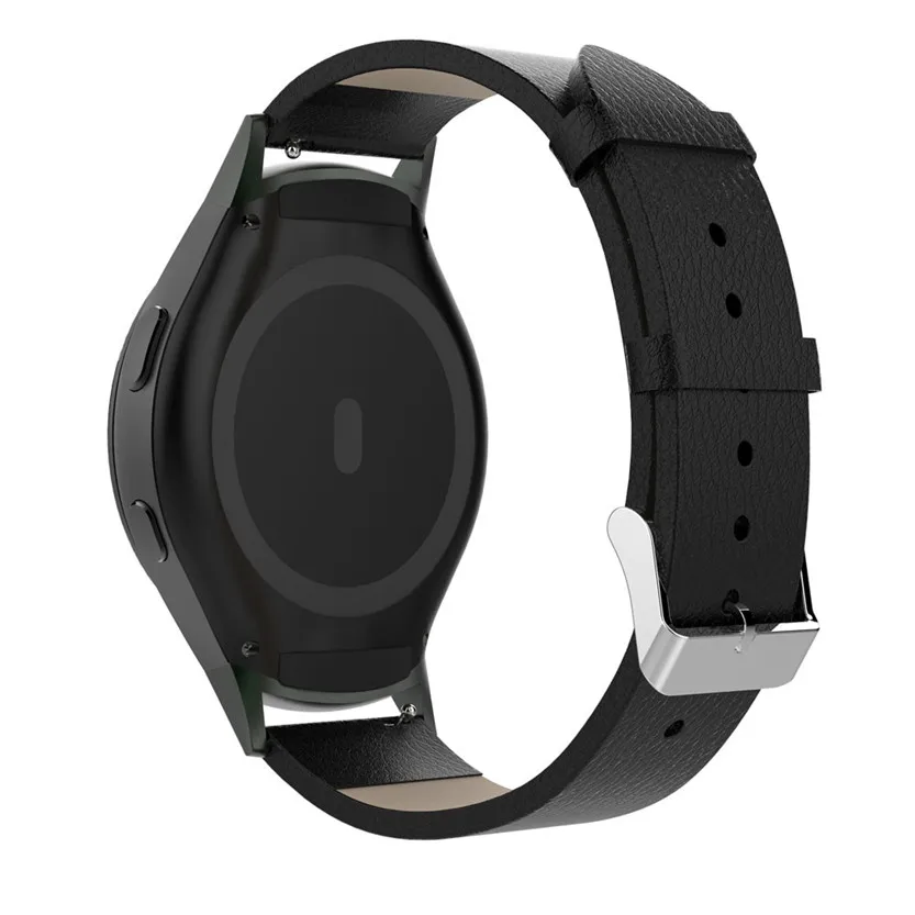 Soft Leather Watch Band Strap + Lugs Adapters For Sam sung Galaxy Gear S2 SM R720 SZ1219samsung