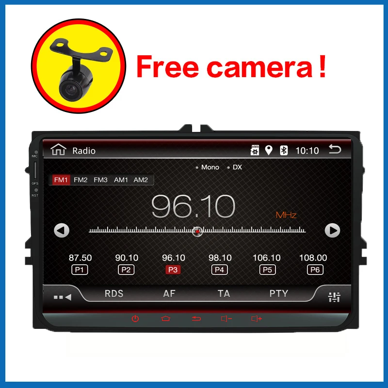 

2019 Android 7.1 Car Radio player for skoda fabia 2 rapid Superb Octavia PASSAT CC TIGUAN TOURAN 3G radio Rds 4G Gps wifi