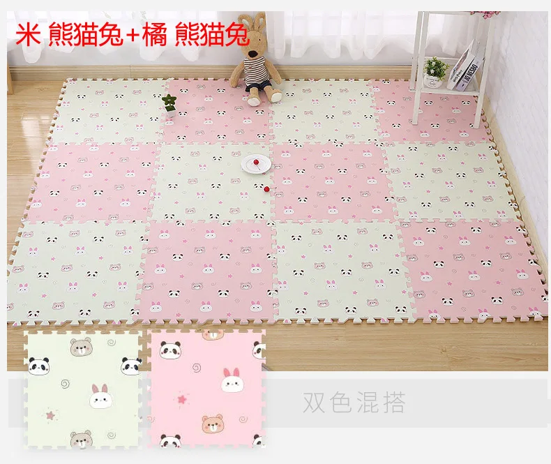 新しいホットキッズラグパンダウサギのベビープレイマット Tapete Infantil 床マットパズルおもちゃギフトゲーム演奏マットカーペット Play Mats Aliexpress